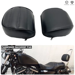 Passenger Backrest Pad Fit For Harley Sportster 883 Iron 1200 Custom SuperLow Nightster Roadster Forty-Eight Special Seventy-Two