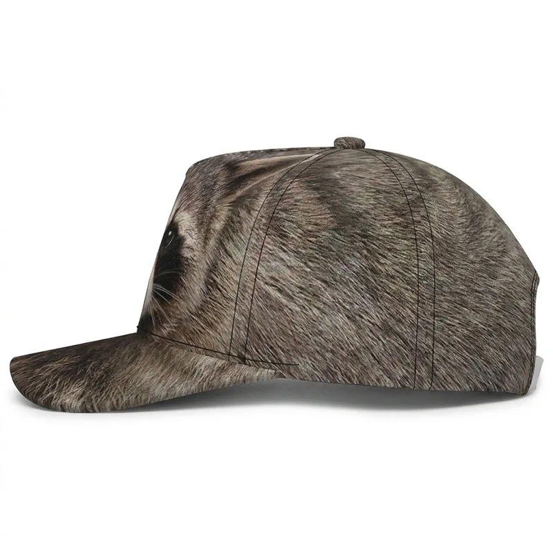 Raccoon Custom Baseball Caps Trash Panda Little Bandit Masky Mischief Gift Driver Peaked Hat Flat Brim Breathable Adjustable Cap 2