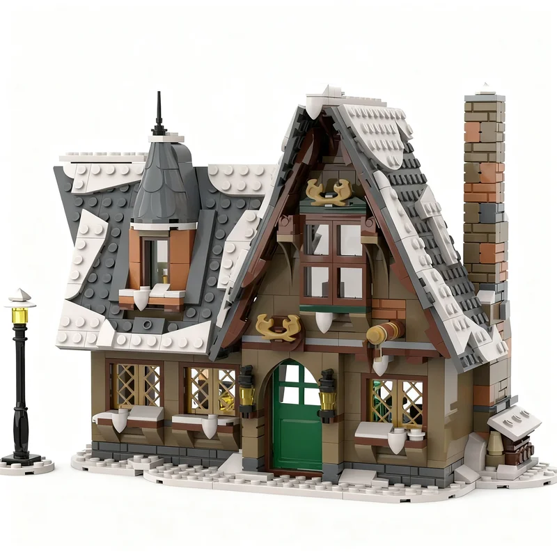 702pcs MOC Stuffed Stocking Seasonal Festival Model Building Blocks Home Decor Desk Display Shelf Accent Office Gift For Adults