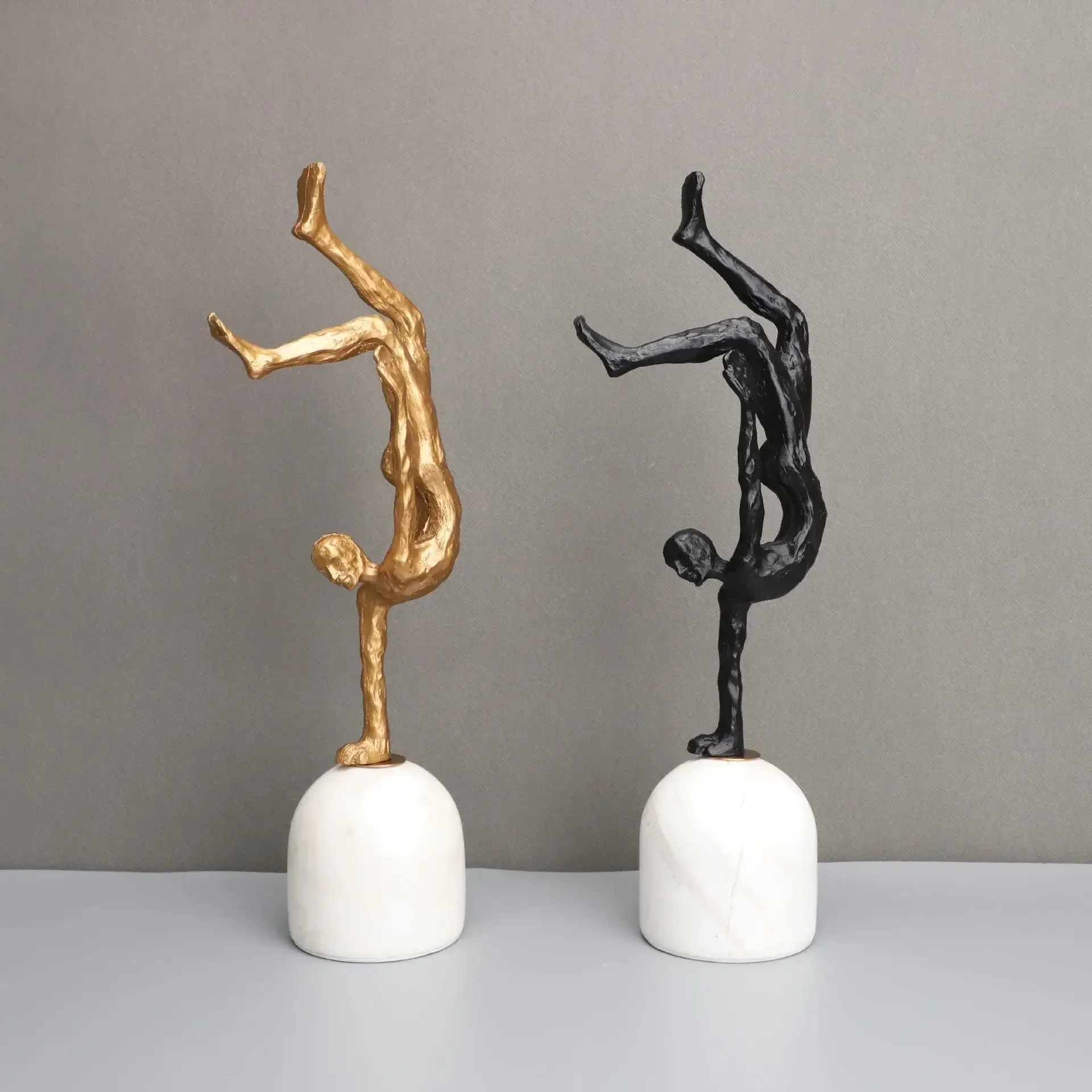 Handstand Athlete Character Resins Statue Desk Decoration Ornaments Figure Sculpture Crafts Abstract Artwork Modern Home Decor