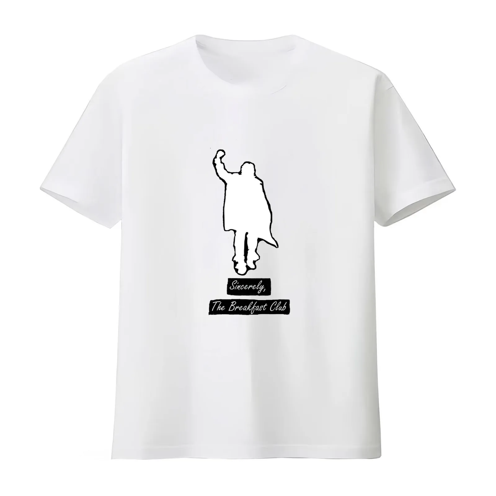 Sincerely The Breakfast Club T-Shirt Summer Casual Cotton Tee Oversized Streetwear Tops Vintage Graphic Print 100% Cotton