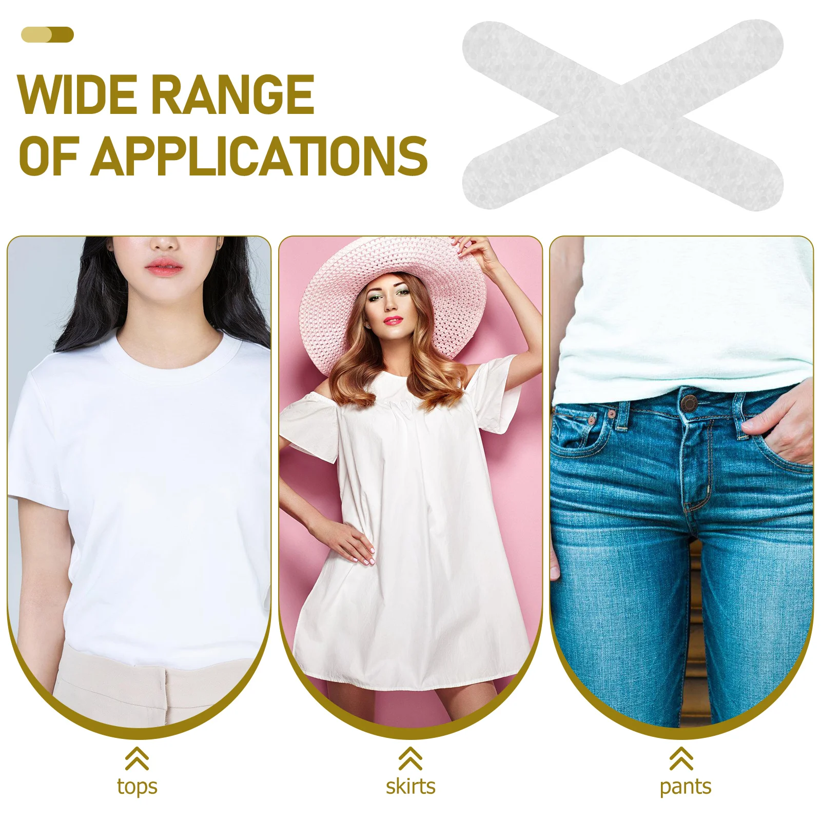 

100pcs Anti-slip Hanger Stickers Grips Closet Wardrobe Silicone Strips Non-s Parts Clothes Shoulder Protector