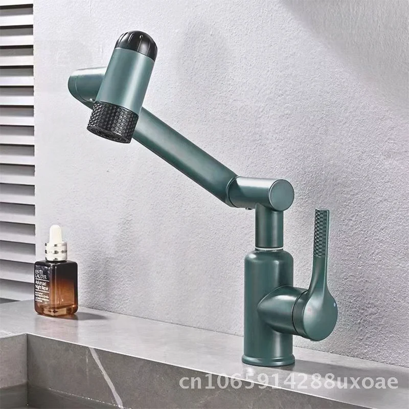 

Multifunctional Lucky Cat Faucet with Four-Speed Mode Stainless Steel Bathroom Basin Mixer Tap Hot And Cold Water Outlet Modern