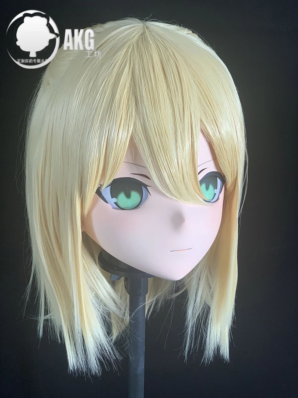 (AL71)Customize Character Crossdressing Female/Girl Resin Full/Half Head With Lock Anime Cosplay Japanese Animego Kigurumi Mask