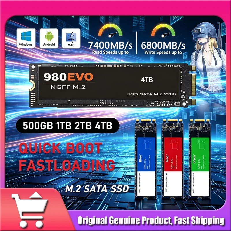 

Новый твердотельный накопитель M.2 2026 года: высокоскоростной SSD 2 ТБ/1 ТБ/500 ГБ для внутреннего хранения данных