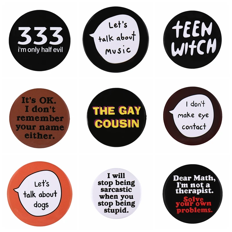 I Hate Patriarchy,Not Men Tinplate Soft Button Pin Eye Music Black And White Slogans Badge Collar Brooch Gift For Friend Jewelry