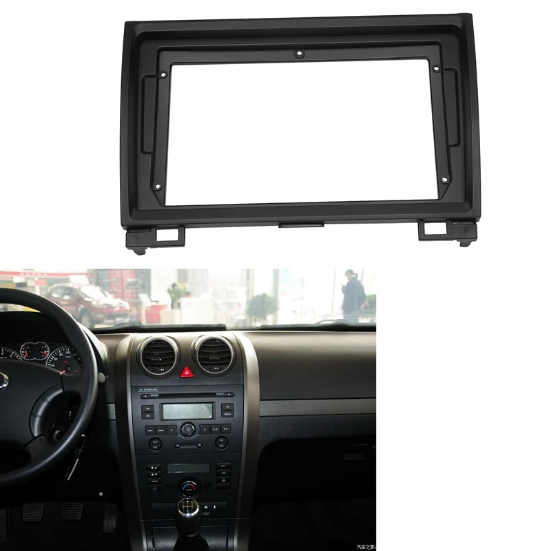 2 Din 9 Inch Auto Dashboard Frame Radio Paneel Frame Dvd Paneel Geschikt Voor Grote Muur Haval H3/H5 2010-2012