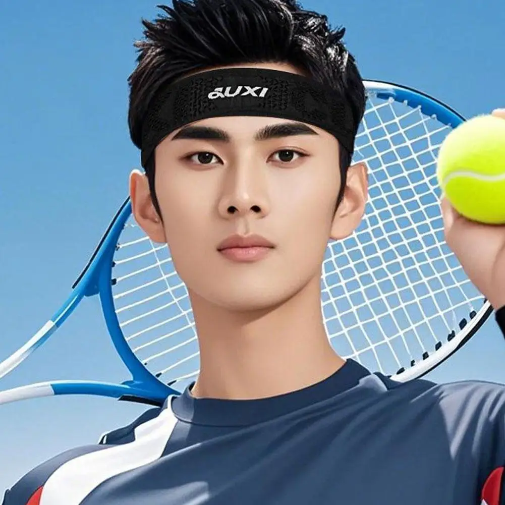 

1pcs Men Sport Elastic Headbands Thick Non-slip Sweatband Breathable Gym Basketball Sports Men Fitness Yoga Headband Women Q3t5