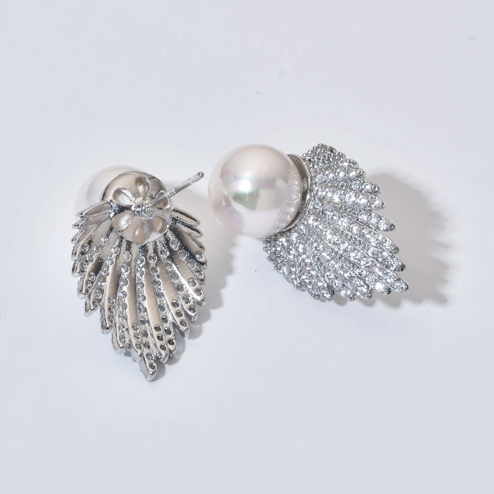 Korean version of fashionable high-quality pearl earrings, a customized cast for women/girls with guaranteed earrings ER-629