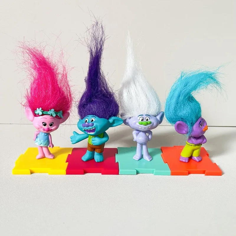 

Trolls Poppy Biggie Satin Branch ACTION Figures Animation Peripheral Character Model Toys Collectible Ornaments Gifts for Kids
