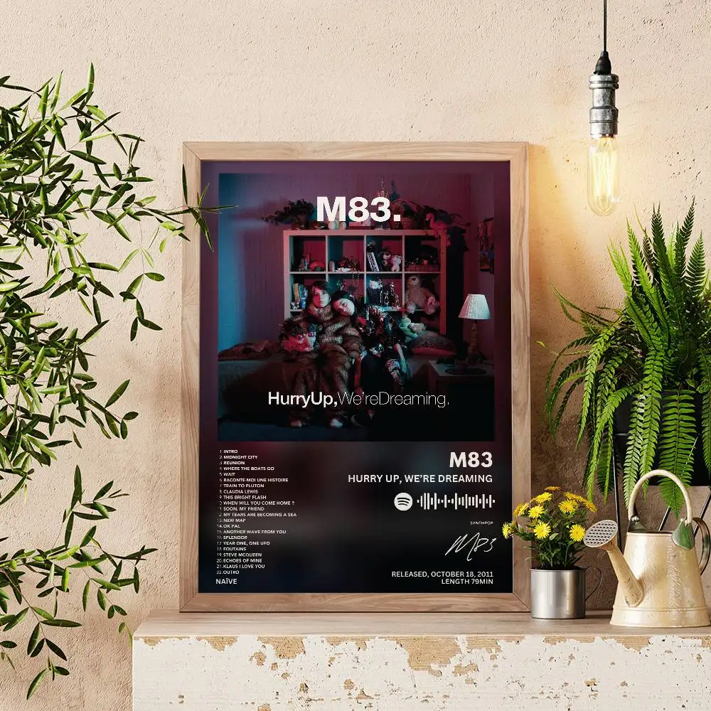 M83 Poster Self-adhesive Art Waterproof Paper Sticker Coffee House Bar Room