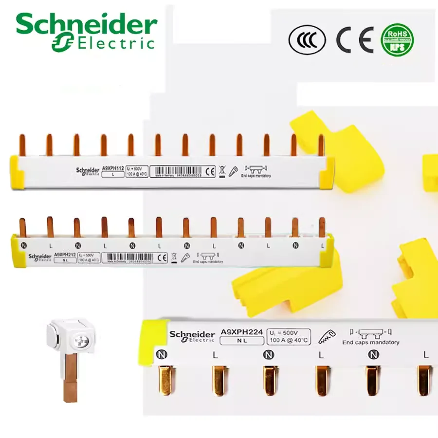 Schneider A9HLP busbar makeup busbar A9XPH224/112/324 connection terminal A9XPCM04 new 1P+N A9HLD624 24 circuit G