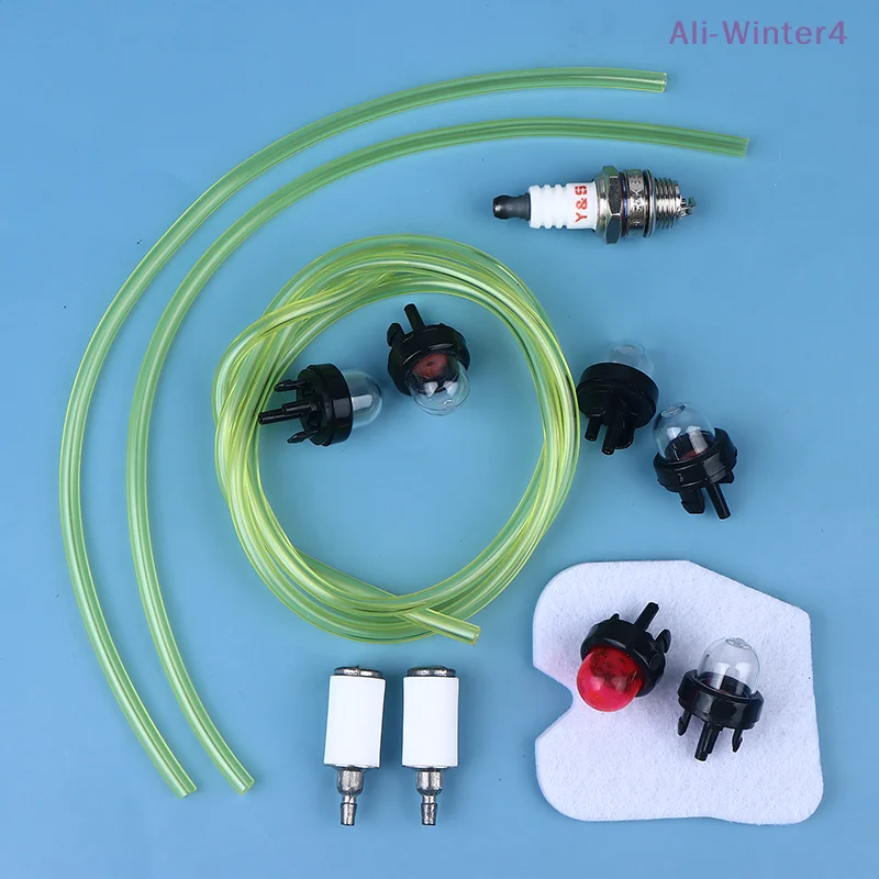

1Set Primed Bulb With Fuel Line Carburetor Oil Bubble Fuel Pump Primer For Trimmer Whipper Snipper Chainsaw Carburetter Parts