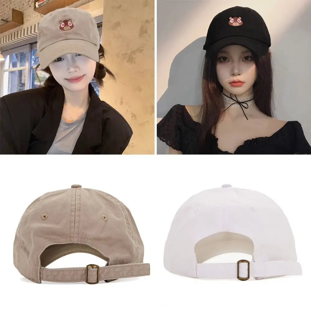 

Casual Kanye West Ye Bear Baseball Cap Lovely Cotton Visor Cap Adjustable Spring Summer Dad Snapback Hat for Men Women