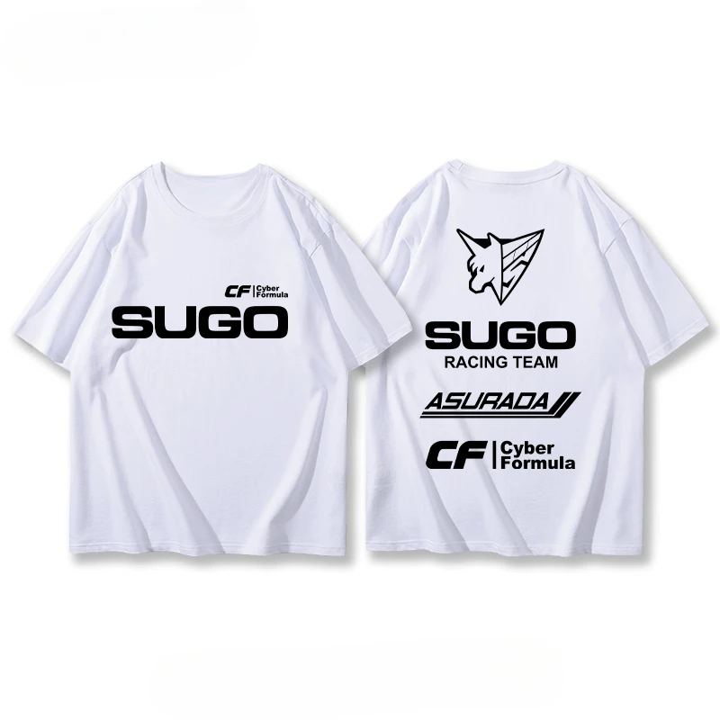 

2025 New Suga Team SUGO Team Standard Formula Graphic T-shirt Men's Clothes Breathable Men's and Women's Motorcycle T-shirts