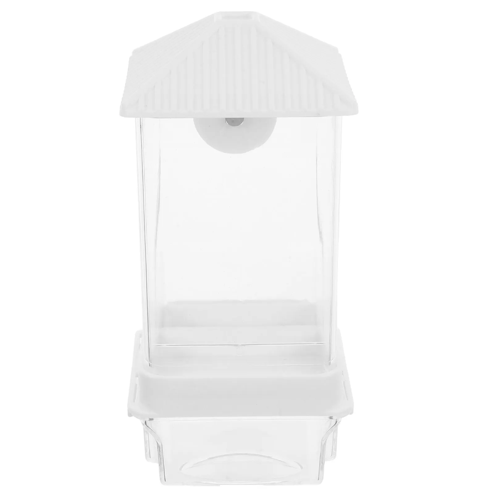 Automatic Bird Feeder No-Spill Plastic Parrot Feeding Dish Budgie Lovebird Food Dispenser Box for Home Pet Cage Accessory