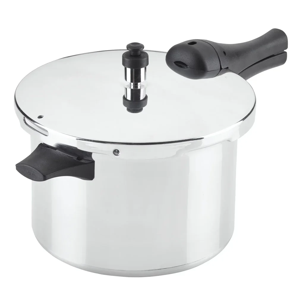 

6-Quart Aluminum Stovetop Pressure Cooker, 15 PSI Electric Pressure Cooker