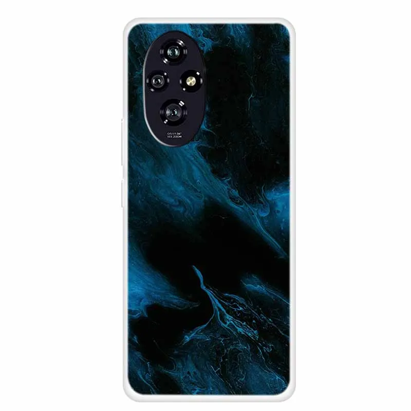 Transparent Clear Soft Case for Huawei Honor 200 Silicone TPU Phone Back Cover for Honor 200 pro Lite Shield Marble Print Coque