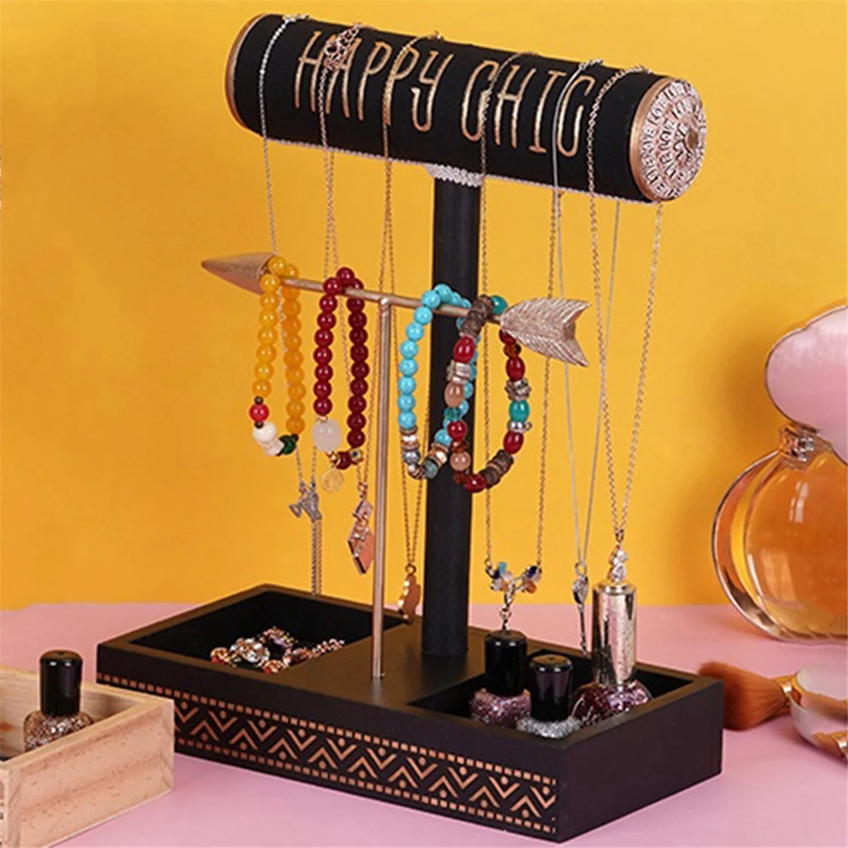 ABP-European Vintage Removable Jewelry Display Rack Arrowhead Ring Earring Organizer Bracelet Bracelet Watch Jewelry Rack