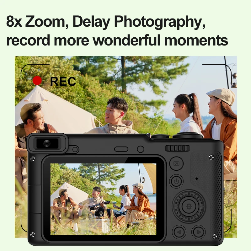 CCD Camera HD 1080 Dual Lens Mini Digital Sports and Shoot SLR Multifunction FCamera With Bracket For Boys Girls Children
