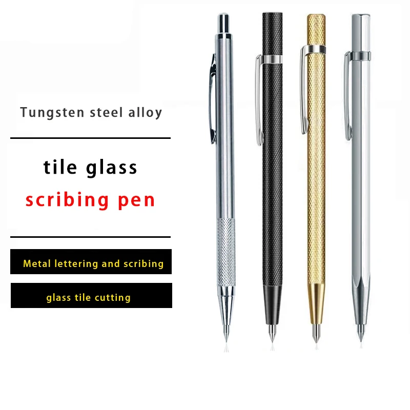 Diamante Scribing Pen, Ponta De Carboneto De Tungstênio, Caneta De Gravura De Carboneto, Nib Stylus Pen para Vidro, Cerâmica, Metal Mão Também