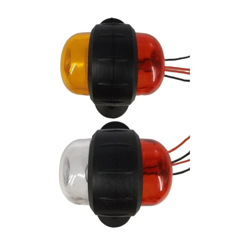 Truck Fenders Side Marker Turn Signal Lights Replacement Assembly Amber Led Lens Truck Clearance Lights Universal