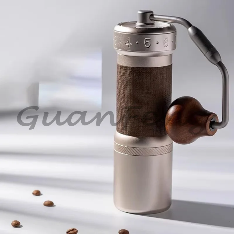 Manual Portable Coffee Bean Grinder, Foldable Handle Hand Coffee Grinding Mill