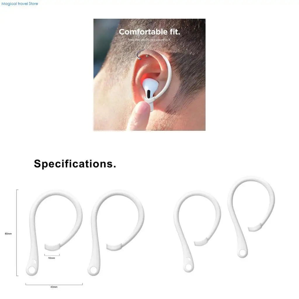 N2UB Flexible Silicone Ear Clip With Locks For Active Life Stability