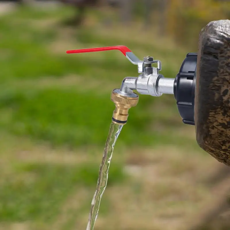 المطر برميل حنفية عدة المطر برميل ربط عدة استبدال مرفق موصل صمام المناسب للخارجية تجاوز استنزاف المياه #4