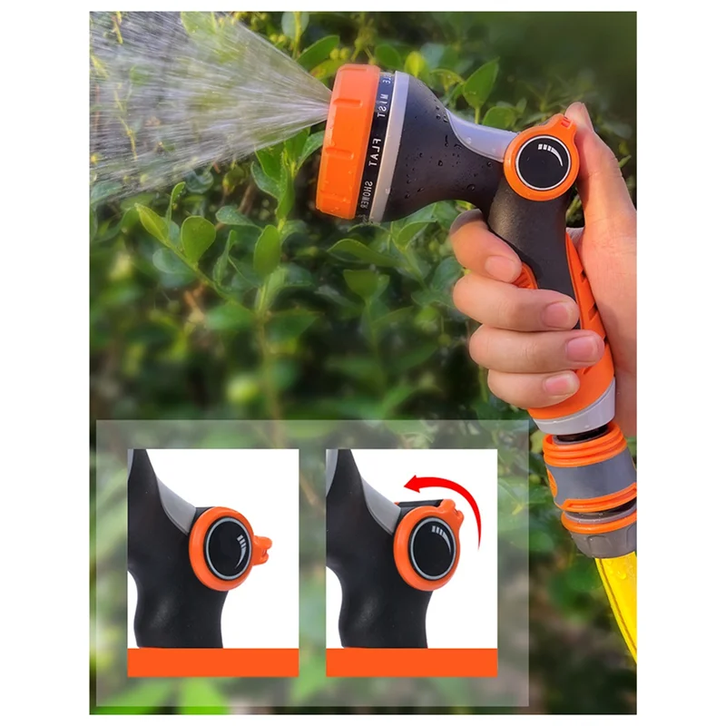 Pistolet do mycia samochodu wysokociśnieniowego A45F, domowy, mocny pistolet do mycia podłóg i podlewania, pistolet do podlewania kwiatów.