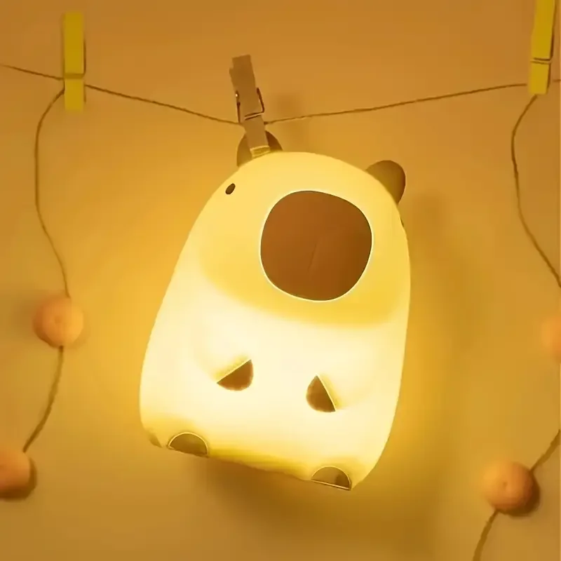 Lampu Lumba-lumba Lucu Silikon LED Dapat Diredupkan dan Diisi Ulang Cocok untuk Kamar Tidur Wanita, Ruang Tamu, Hadiah Ulang Tahun