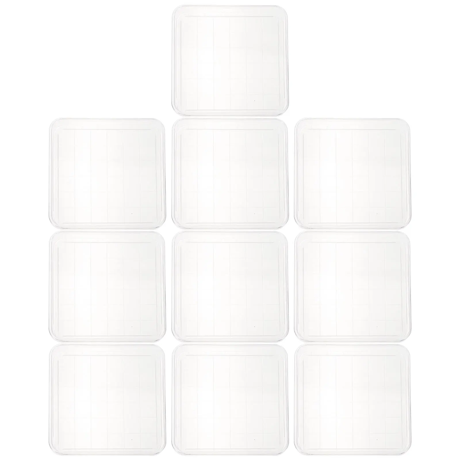 

10 pcs Disposable Petri Dishes Transparent Square Plastic Culture Dishes with Lids for School Lab Projects Professional Clear