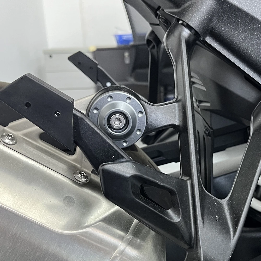 ل BMW R1200GS 2012-2018 R1200GS Adv 2013-2018 دراجة نارية العادم قوس غطاء الطبق اكسسوارات الغطاء الواقي الزخرفية #3