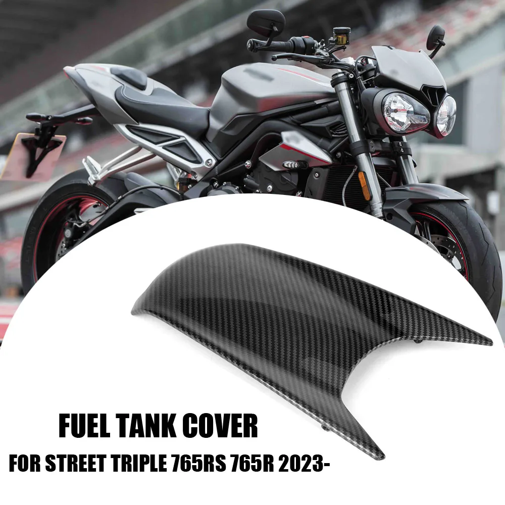 

For Street Triple 765 R RS 765R 765RS Moto2 2023 2024 Motorcycle Fuel Tank Air Box Front Upper Cover Carbon Fiber Fairing Cowl