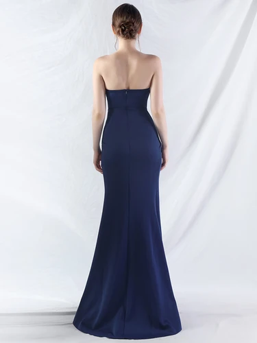 Imagen 2 del producto Vestido maxi blanco de verano con diamantes de imitación y espalda descubierta para mujer, vestidos largos elegantes de lujo para fiesta de boda, vestidos de noche para graduación