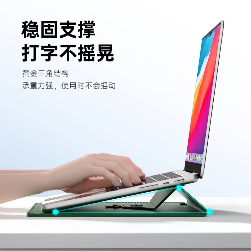 حافظة كمبيوتر محمول رفيعة للغاية مقاس 13 بوصة من البولي يوريثان لجهاز MacBook Air Pro، حقيبة محمولة رفيعة مع ميزة حامل وحقيبة خفيفة الوزن