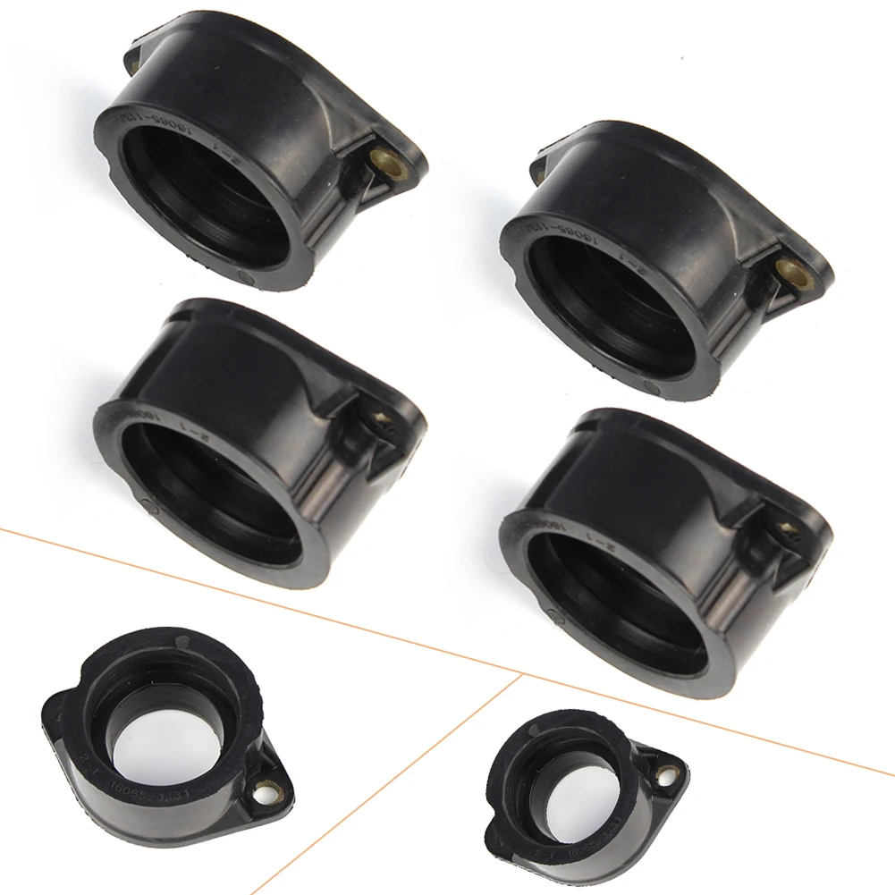 4Pcs New Motorcycle Carburetor Intake Manifold Boot For Kawasaki ZN1100 LTD Shaft 1984 1985 11-4811