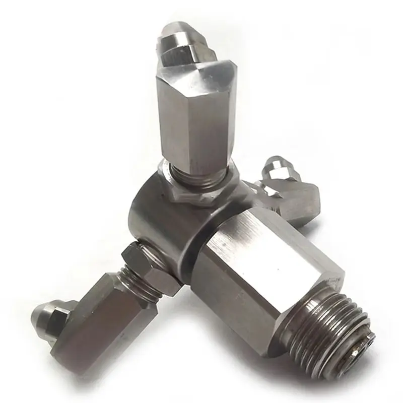 4 Point External Screw Mouth 3 Head Rotary Car Washing Machine Conical Nozzle High Pressure Washer Accessories-AT64