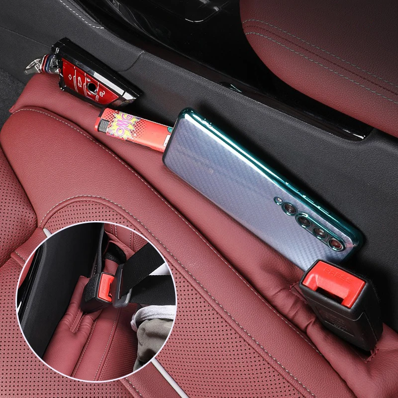 New Leather Car Seat Gap Filler Seat Gap Leak Proof Filling Plug Strip For Tesla Model S Model X Model Y Model 3 Roadster SpaceX