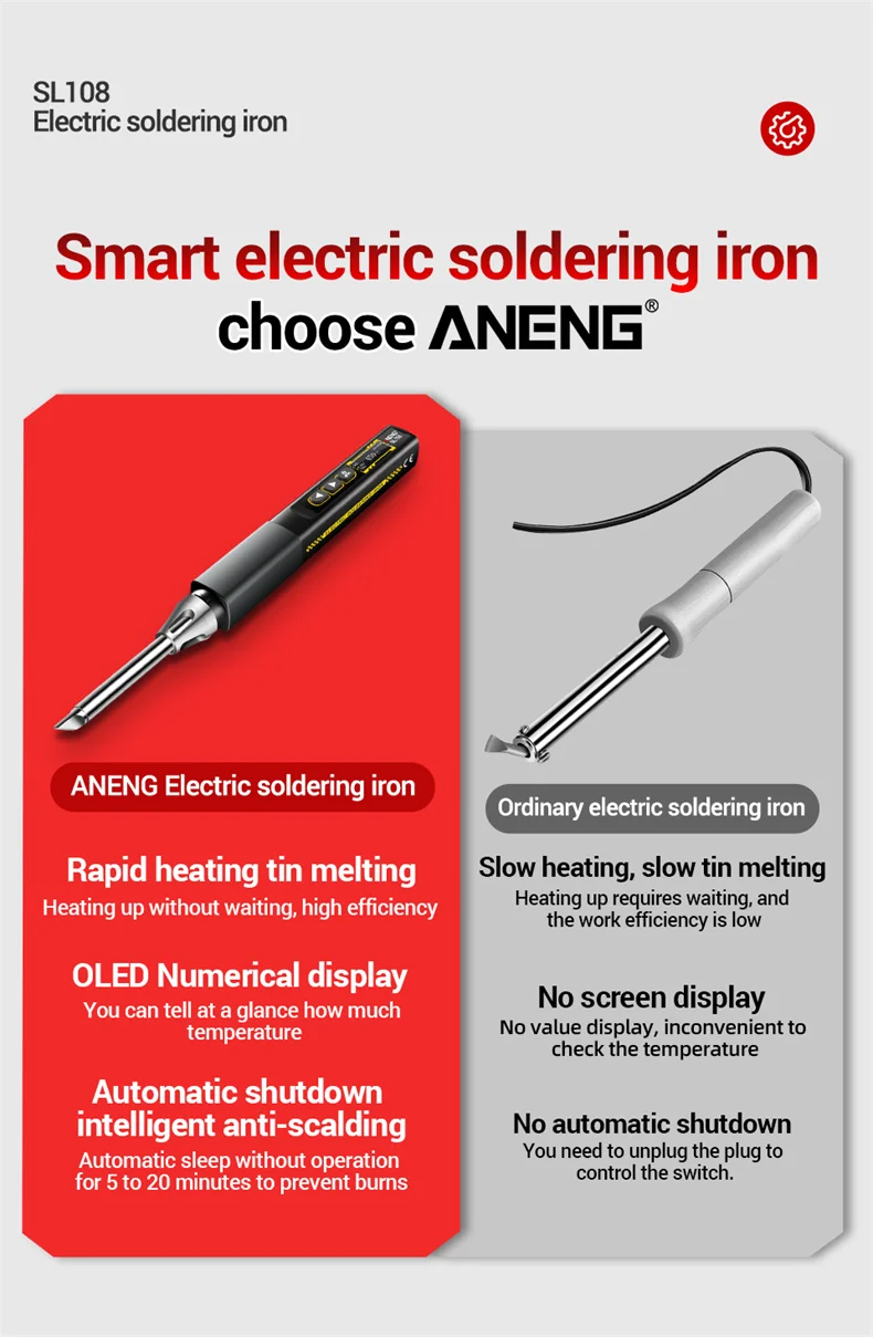 SL108 T12 سبيكة لحام محطة إعادة العمل المحمولة لحام PD QC 100 واط-400 واط محطة لحام كوتين T12 تلميح سلسلة أدوات لحام عدة