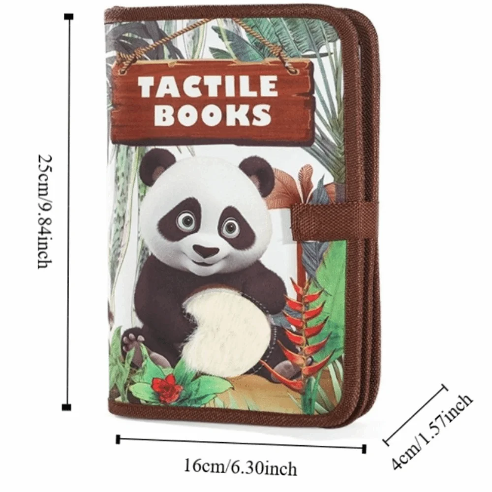 New Cognitive Training Touch Books Soft Animal Theme Early Education Books Portable Sensory Development Toys Gift