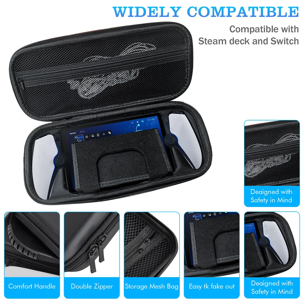 EVA Travel Gamepad Case Fine Stitching Non-deforming For Durability Gamepad Case For Playstation