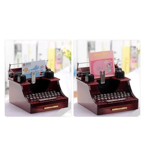 Wholesaler Your Typewriter Shape Jewelry Drawer Music Box