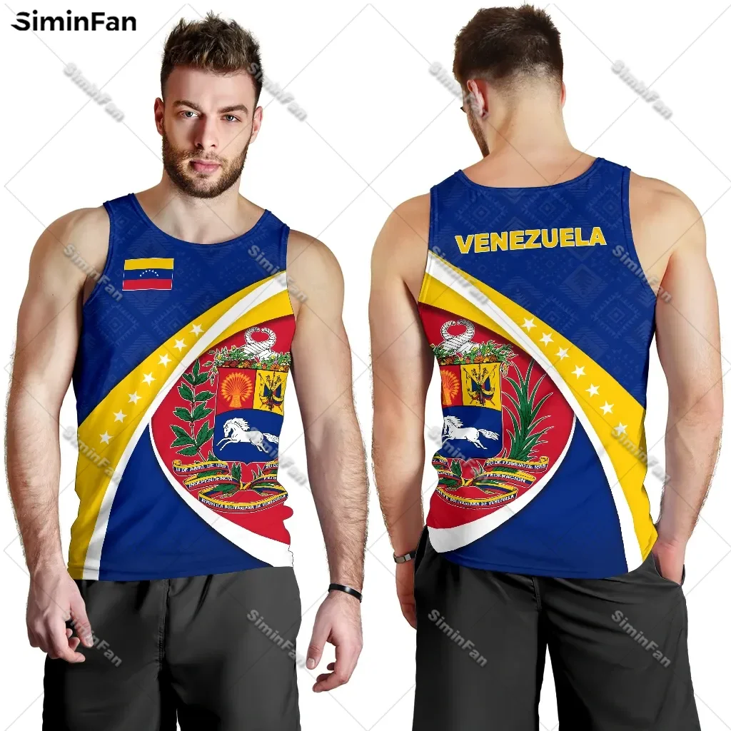 Venezuela Coat Of Arms 3D All Over Printed Mens Tank Tops Vest Male Summer Sleeveless Tee Unisex Shirt Undershirt Female Singlet