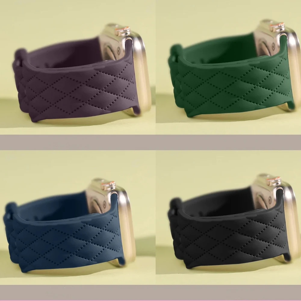 الرياضة الفرقة لسلسلة ساعات أبل SE 10 8 9 7 6 5 44 مللي متر 42 46 45 مللي متر 41 مللي متر الترا 2 49 مللي متر سيليكون سوار كوريا iwatch الأشرطة 2026