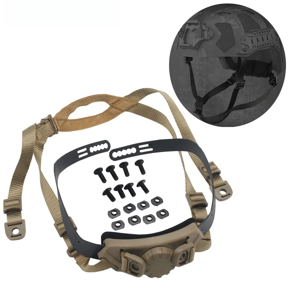 

For VULPO Tactical Helmet Inner Suspension System Shooting Hunting CS Helmet Adjustable Head Lock Strap Accessories For FAST Hel