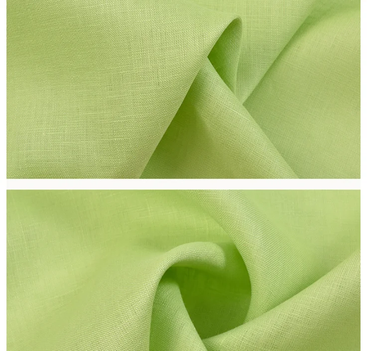 Pure linen fabric, spring and summer national style, blouse, trousers, overalls dress fabric spot  100-140cm