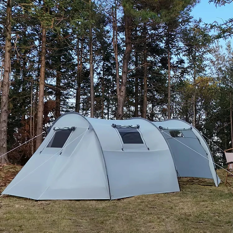 Portable Waterproof Multiplayer Outdoor Tent Family Picnic Camping Family Tunnel Extension Tent