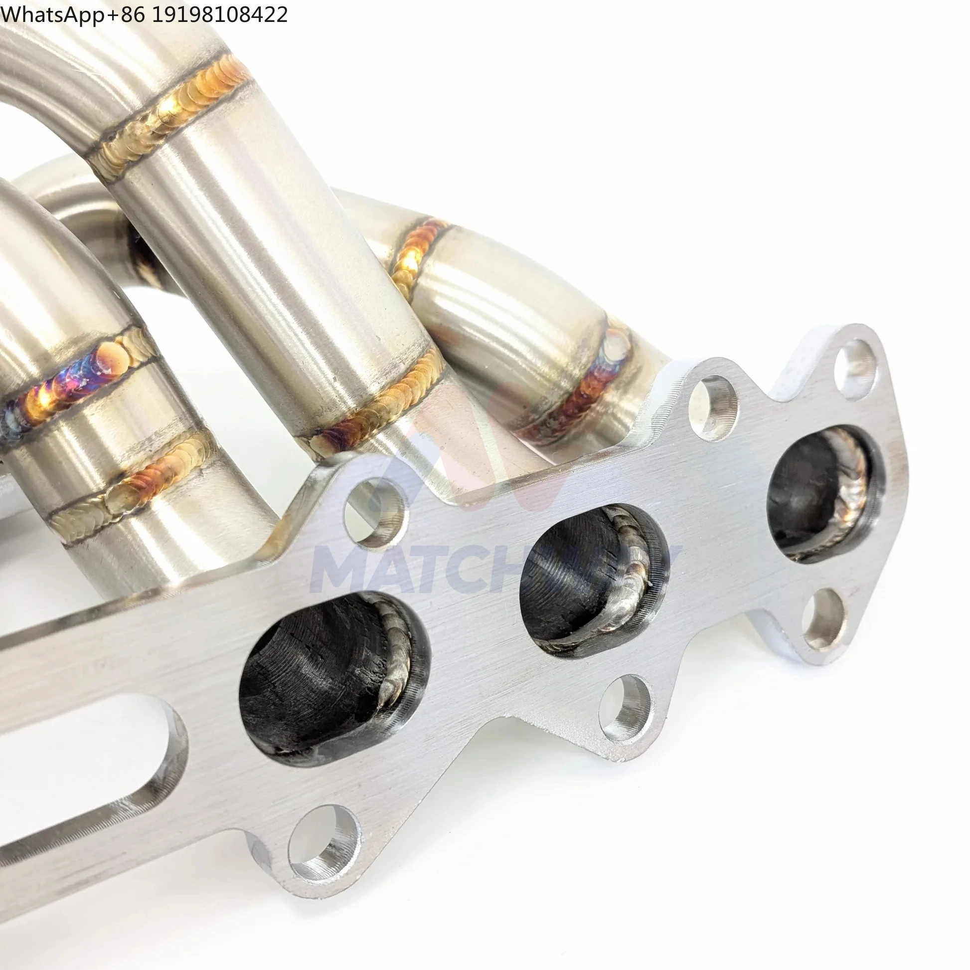 MATCHWAY 3mm Thick SS304 Stainless Steel T4 Twin Scroll Turbo Manifold for Nissan Skyline R32 R33 R34 RB20DET RB25DET