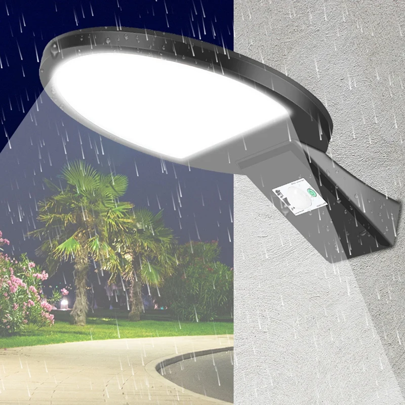 Lámpara de calle de seguridad con sensor de patio de jardín impermeable con luz solar 90LED